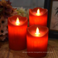 China red wedding decoration flameless LED candle moving flame electronic  light